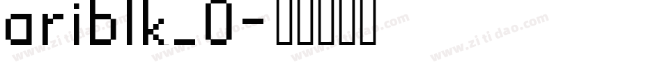 ariblk_0字体转换