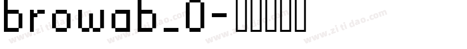 browab_0字体转换