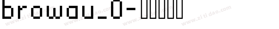 browau_0字体转换