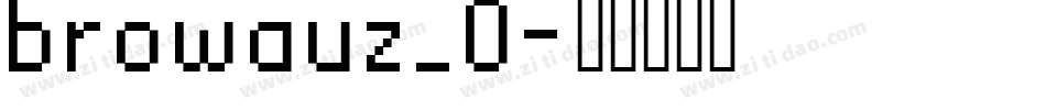 browauz_0字体转换