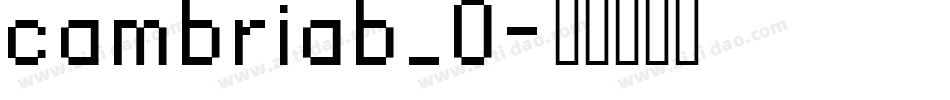 cambriab_0字体转换
