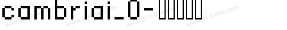 cambriai_0字体转换