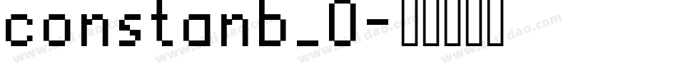 constanb_0字体转换