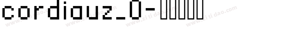 cordiauz_0字体转换