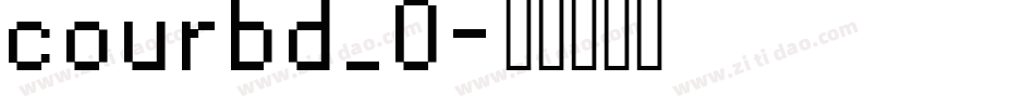 courbd_0字体转换