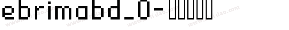 ebrimabd_0字体转换