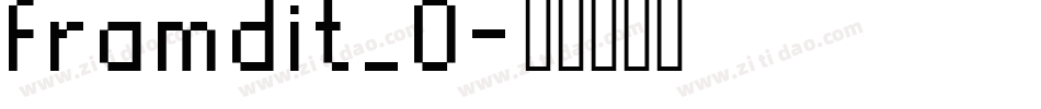 framdit_0字体转换