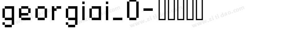 georgiai_0字体转换