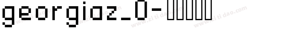 georgiaz_0字体转换