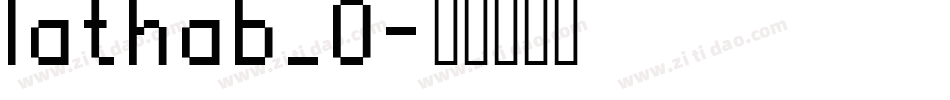 lathab_0字体转换