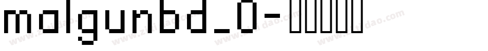 malgunbd_0字体转换
