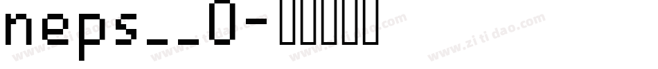 neps__0字体转换