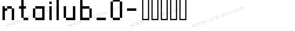 ntailub_0字体转换