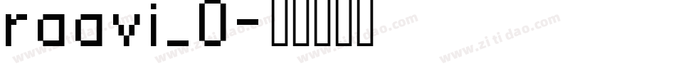 raavi_0字体转换