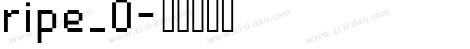 ripe_0字体转换