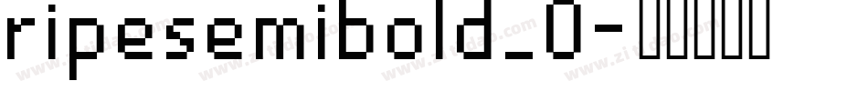 ripesemibold_0字体转换