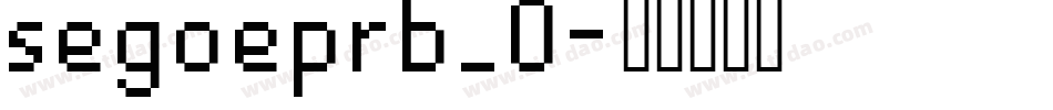 segoeprb_0字体转换