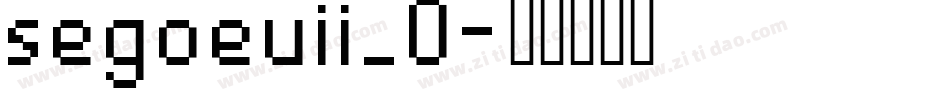 segoeuii_0字体转换