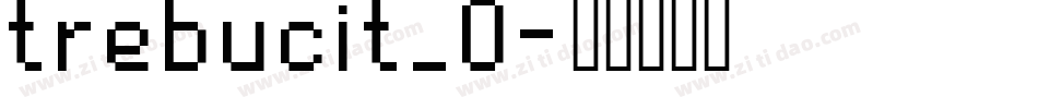 trebucit_0字体转换