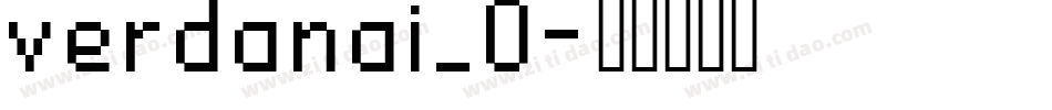 verdanai_0字体转换