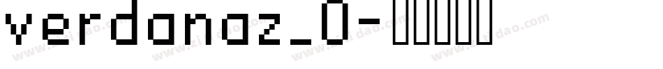 verdanaz_0字体转换