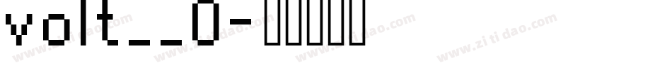 volt__0字体转换