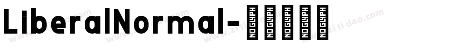LiberalNormal字体转换
