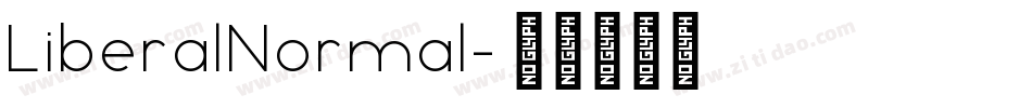 LiberalNormal字体转换