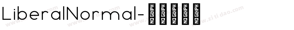 LiberalNormal字体转换