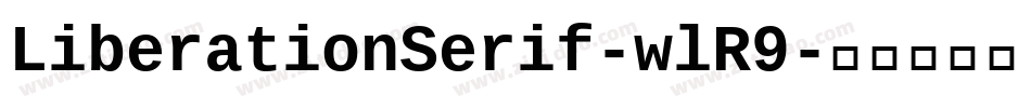 LiberationSerif-wlR9字体转换