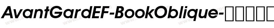 AvantGardEF-BookOblique字体转换
