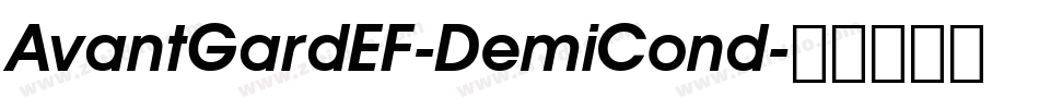 AvantGardEF-DemiCond字体转换