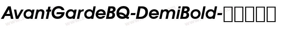 AvantGardeBQ-DemiBold字体转换