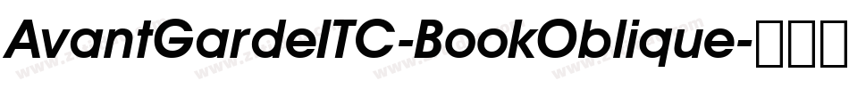 AvantGardeITC-BookOblique字体转换