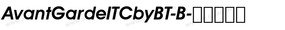 AvantGardeITCbyBT-B字体转换
