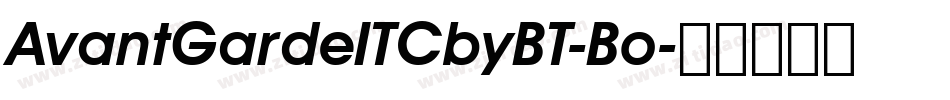 AvantGardeITCbyBT-Bo字体转换