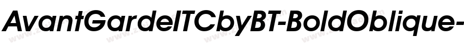 AvantGardeITCbyBT-BoldOblique字体转换