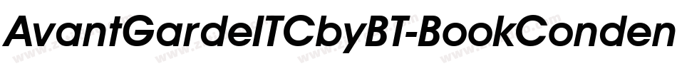AvantGardeITCbyBT-BookCondensed字体转换