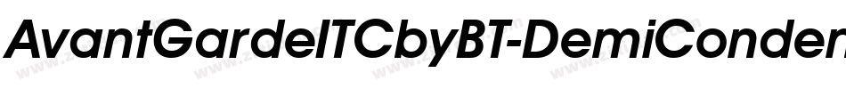 AvantGardeITCbyBT-DemiCondensed字体转换