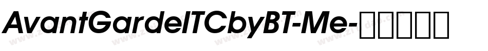 AvantGardeITCbyBT-Me字体转换