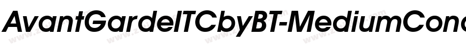 AvantGardeITCbyBT-MediumCond字体转换