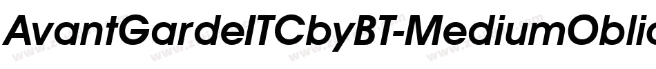AvantGardeITCbyBT-MediumOblique字体转换