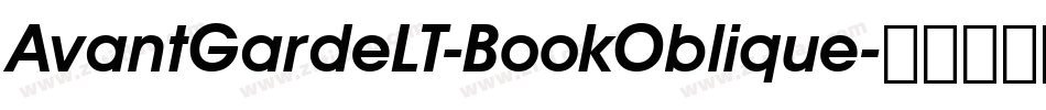 AvantGardeLT-BookOblique字体转换