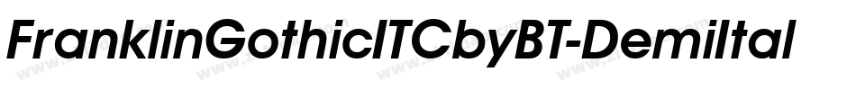 FranklinGothicITCbyBT-DemiItal字体转换