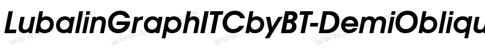 LubalinGraphITCbyBT-DemiOblique字体转换