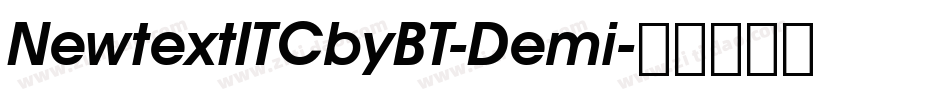 NewtextITCbyBT-Demi字体转换