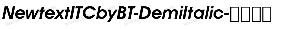 NewtextITCbyBT-DemiItalic字体转换