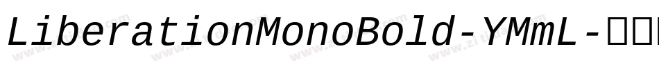 LiberationMonoBold-YMmL字体转换