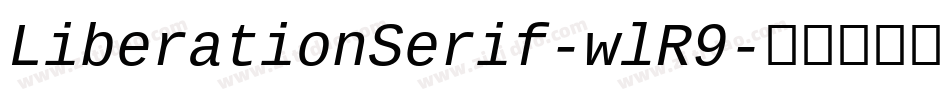 LiberationSerif-wlR9字体转换