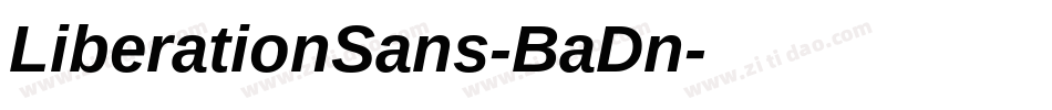 LiberationSans-BaDn字体转换